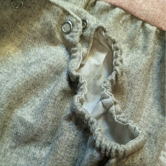 os estorninhos pink & grey Long-sleeved Romper OS EUC - Picture 5 of 11